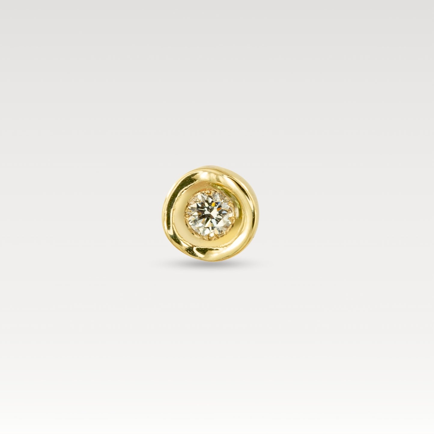 White Diamond OBI Earring no.1