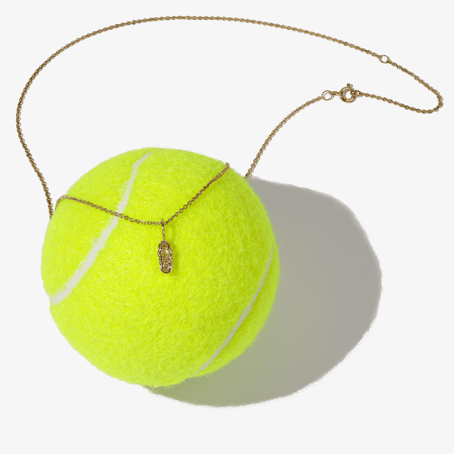 Yellow diamond north-south Obi no.4 pendant