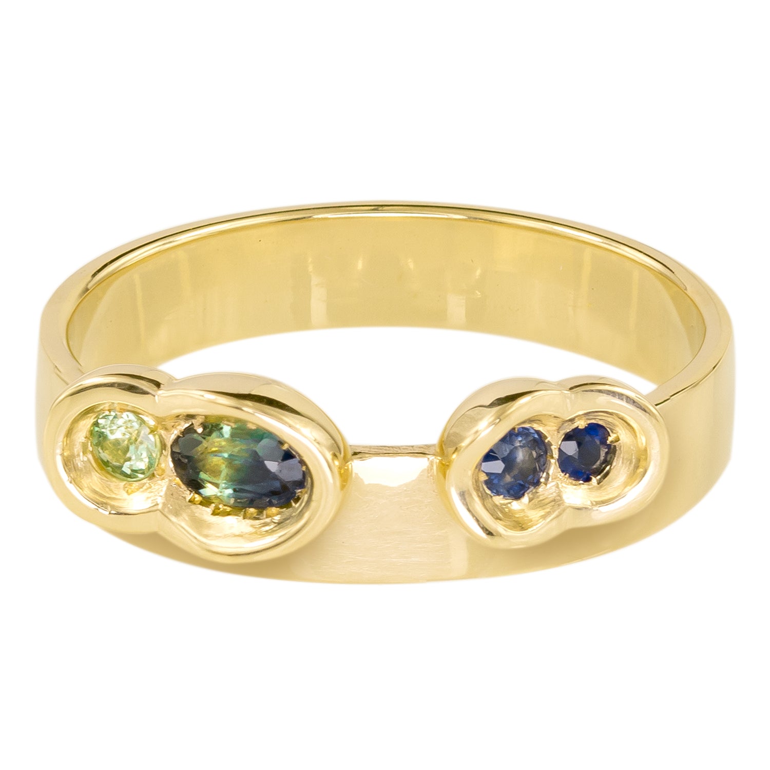 One of a Kind Tonal Parti Sapphire OBI Band #13 - Kay Konecna Studio