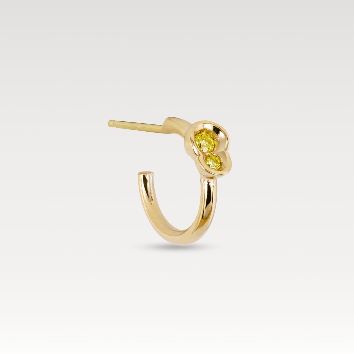 Yellow diamond Obi #2 hoop 8mm