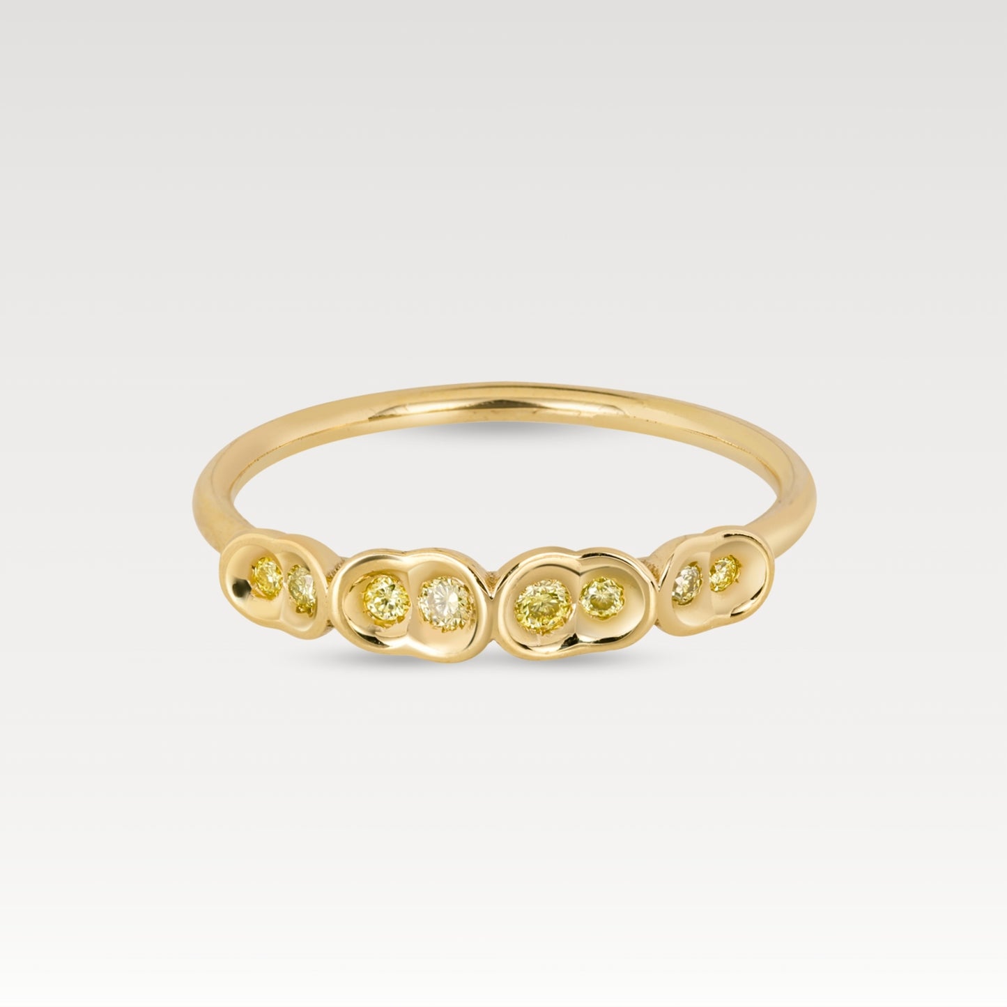 Yellow Diamond Obi Flow #8 Ring