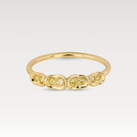 Yellow Diamond Obi Flow #8 Ring