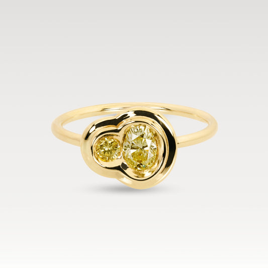 Yellow Diamond North-South Obi Skai #2 Ring