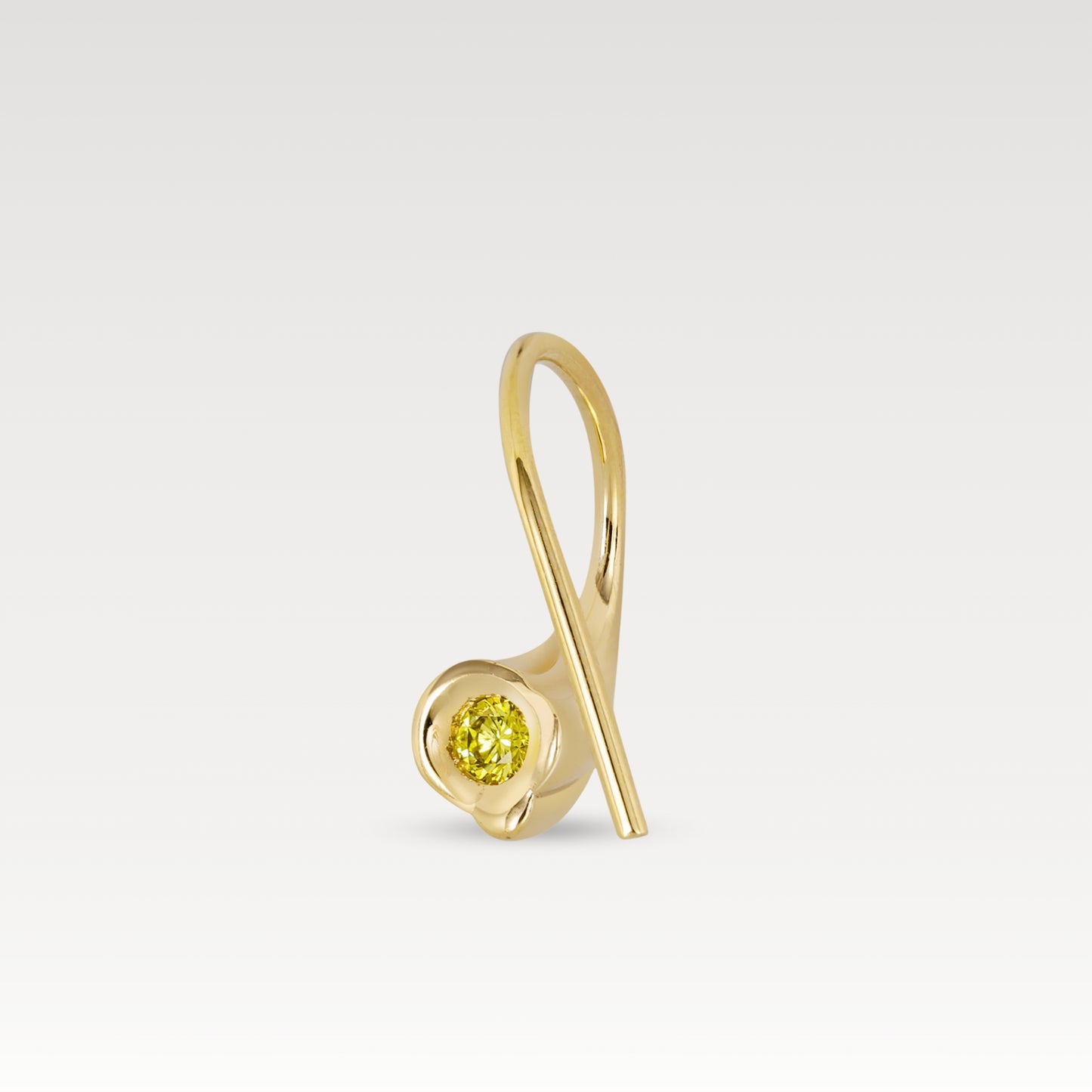 Yellow diamond Obi Skai #1 hoop