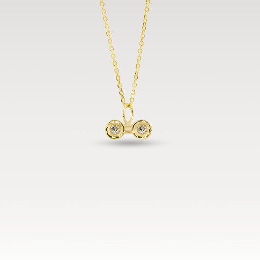 White Diamond Obi no.2 Toggle Bar Pendant