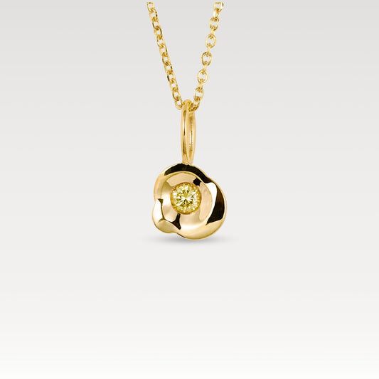 Yellow diamond Obi Flow no.1 pendant