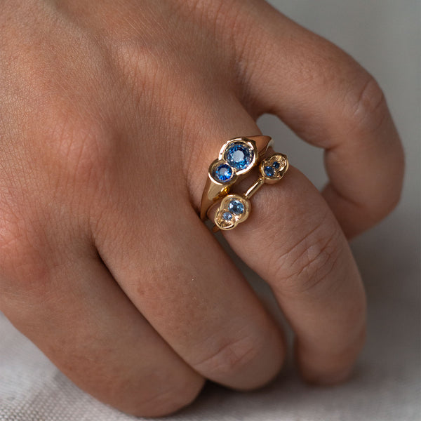 Blue Sapphire OBI signet #3 - Kay Konecna Studio