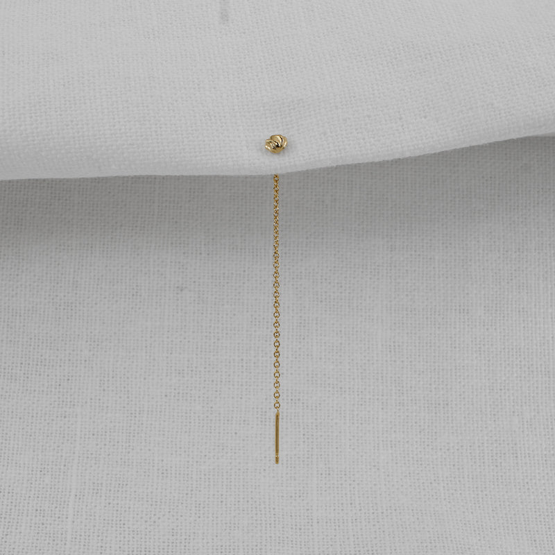 Dune 4mm Single Chain Stud Earring - Kay Konecna Studio