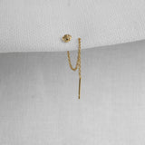 Dune 4mm Single Chain Stud Earring - Kay Konecna Studio