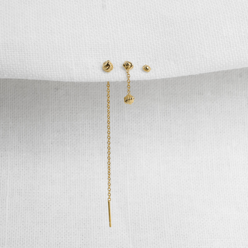 Dune 4mm Single Chain Stud Earring - Kay Konecna Studio