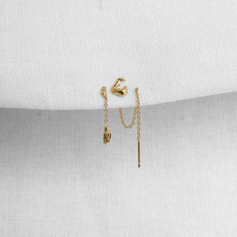 Isla Single Chain Stud Earring - Kay Konecna Studio