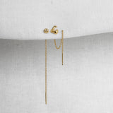 Dune 4mm Single Chain Stud Earring - Kay Konecna Studio
