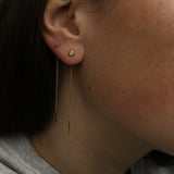 Dune 4mm Single Chain Stud Earring - Kay Konecna Studio