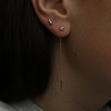 Dune 4mm Single Chain Stud Earring - Kay Konecna Studio