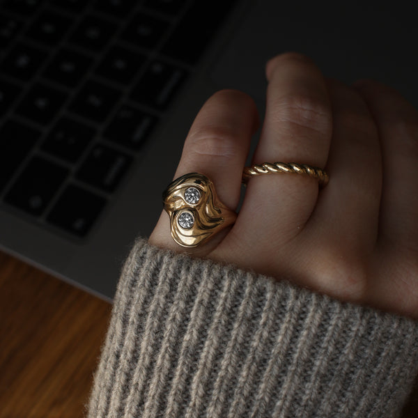 Wide Plait Ring - Kay Konecna Studio