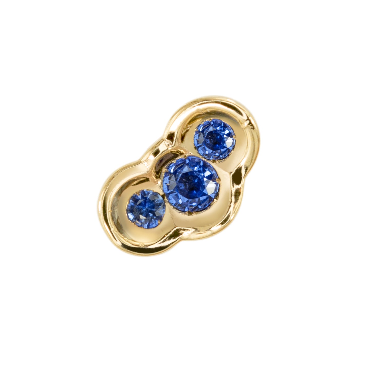 Blue Sapphire OBI Earring #4 - Kay Konecna Studio
