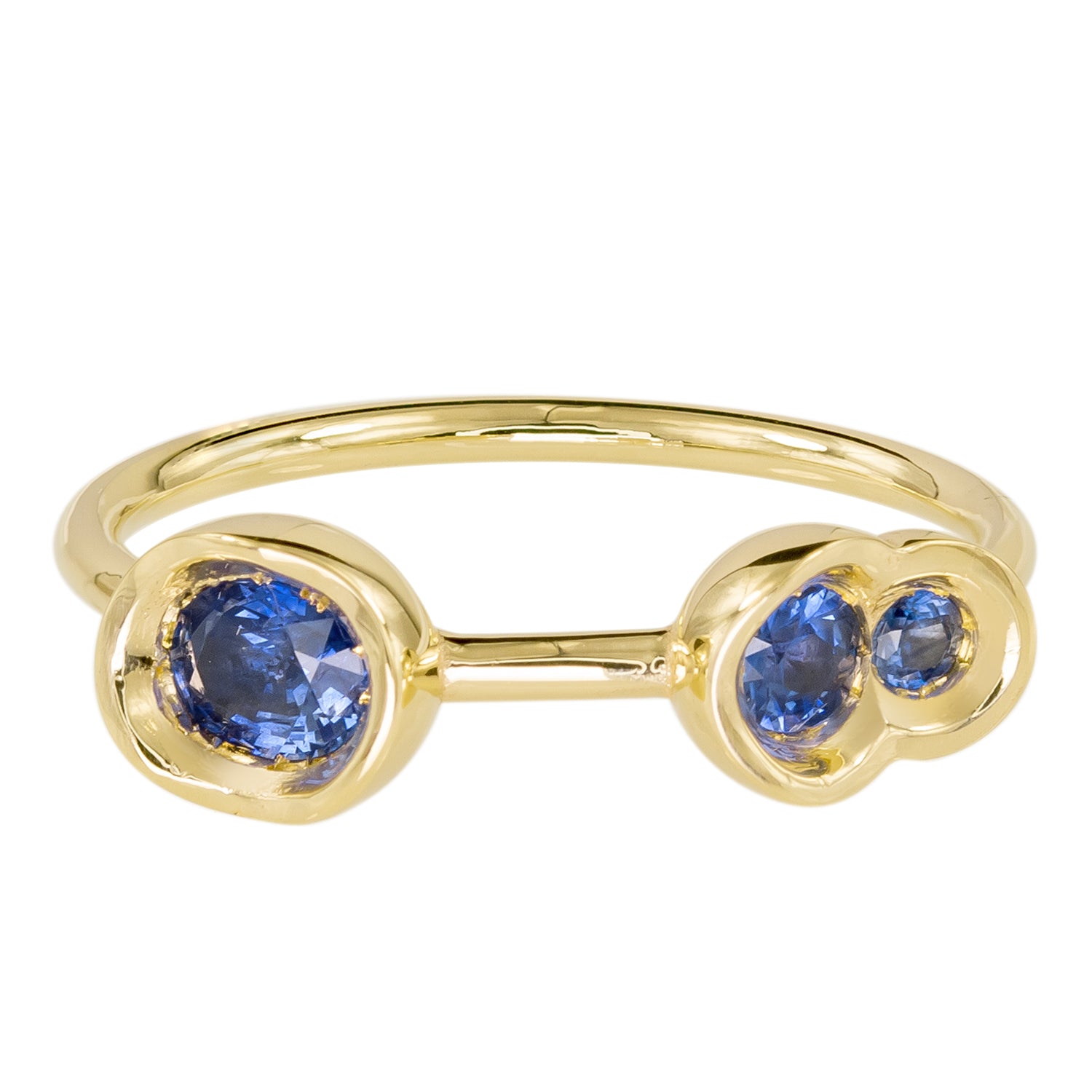 Blue Sapphire OBI Ring #23 - Kay Konecna Studio