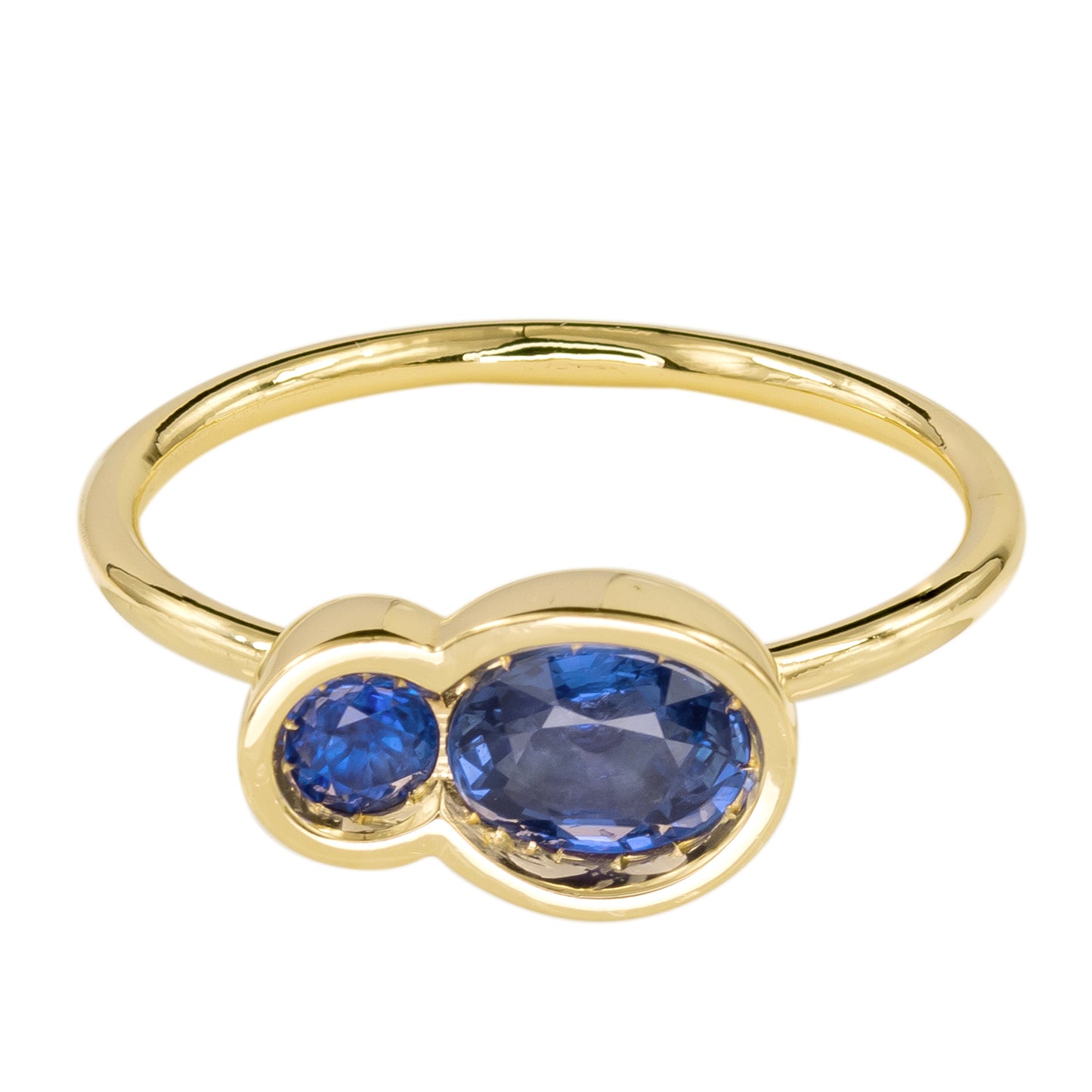 Blue Sapphire OBI ring 1 - Kay Konecna Studio