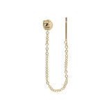 Dune 4mm Single Chain Stud Earring - Kay Konecna Studio