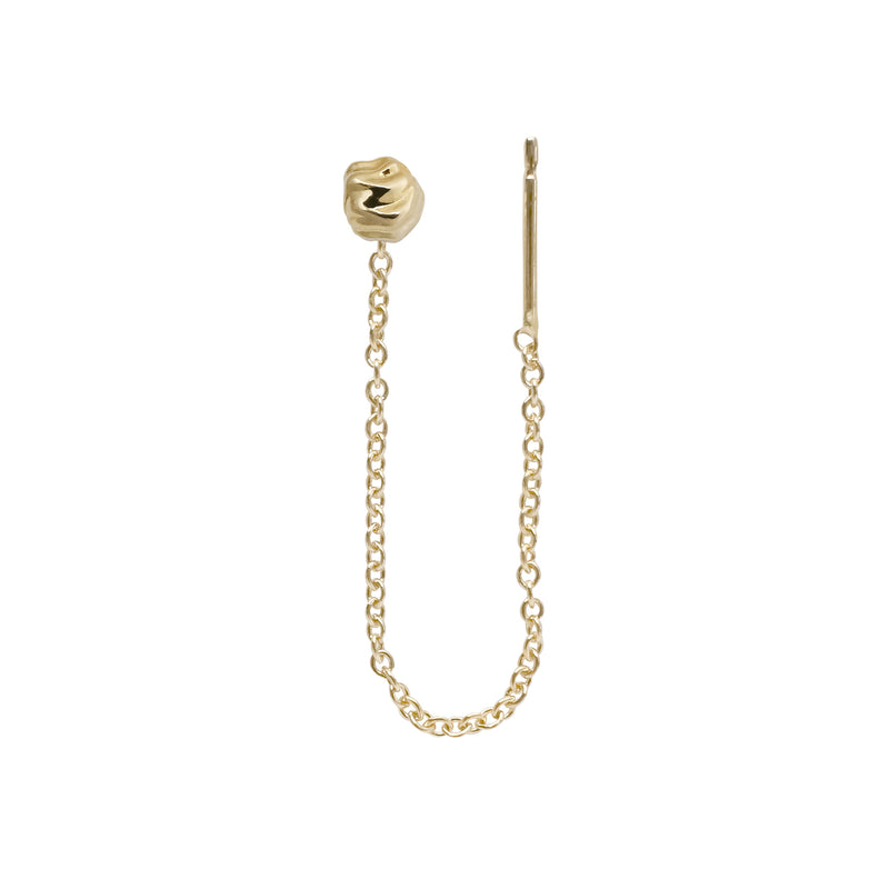 Dune 4mm Single Chain Stud Earring - Kay Konecna Studio